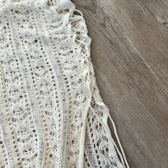 Womens Crochet Swim Coverup - M - Picture 6 of 7